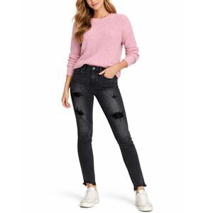 American Eagle Women's Black Wash Distressed Extreme Flex 4 Skinny Jeans 28 X 30